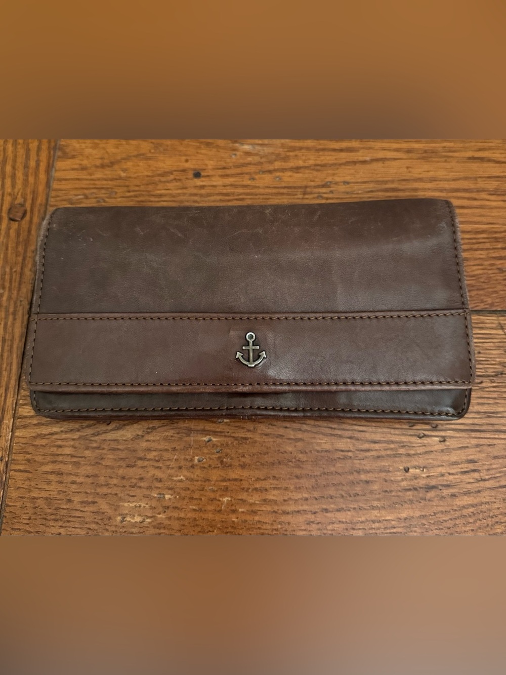 Vintage Harbour 2nd Women’s Cognac Genuine Leather Wallet Clutch